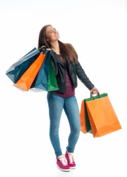 Girls in a buying frenzy