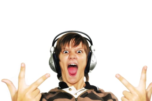 Boy with headphones