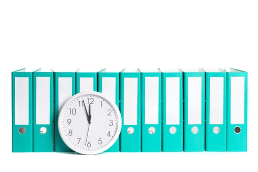 Wall clock with files