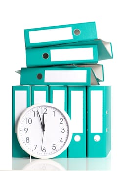 Wall clock with files