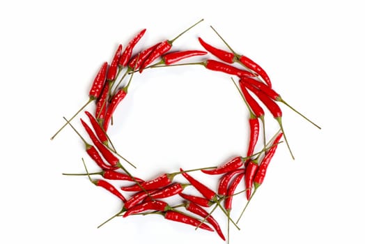 Chilli schoten in a circle