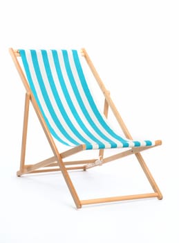 Striped deckchair