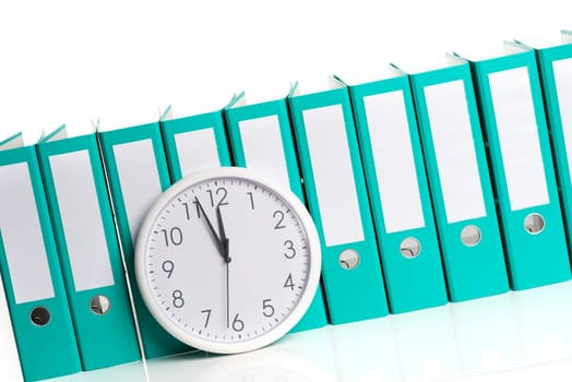Wall clock with files