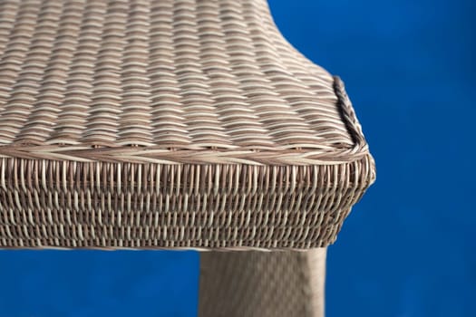 Beautiful old woven wood pattern close up belong to furniture pieces