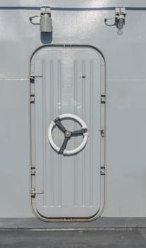 Steel warship door