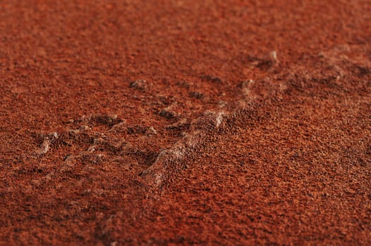 Close-up of an old rusted steel sheet as a background structure