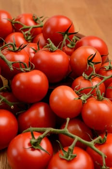 Fresh tomatoes on a kitchen table