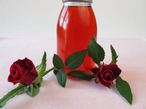 Rose petal syrup