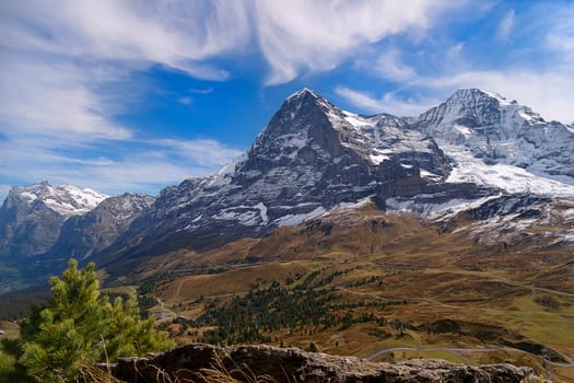 Landscape with Eiger north face