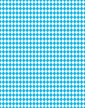 Bavarian diamond pattern in light blue and white