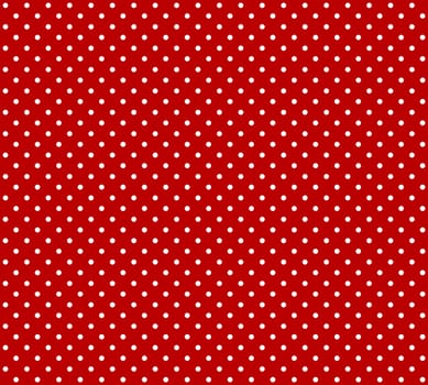 Red background with white dots