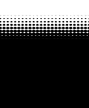 Black area with transition from points