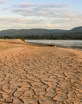 Drought land - Greenhouse effect and global warming