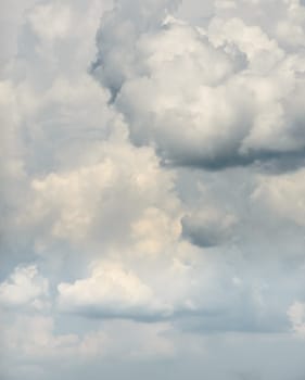 Dramatic sky with storm clouds