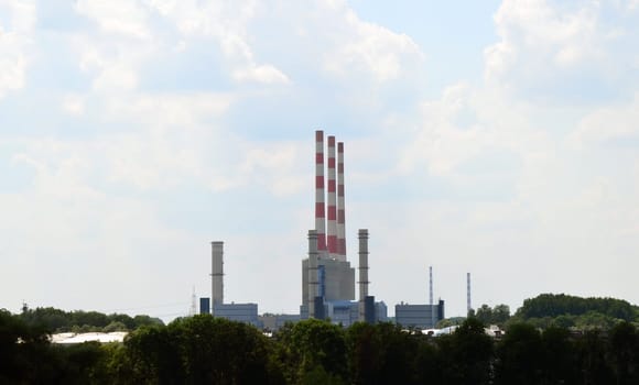 Oil refinery in Vohburg Lkr. Pfaffenhofen