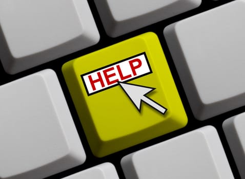 Keyboard yellow: Help