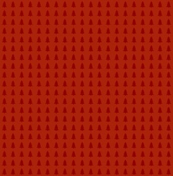 Red fir trees on a red background