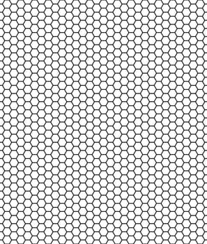Honeycomb cells white black