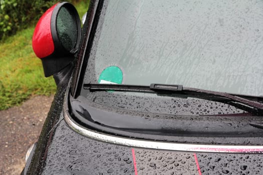 Rain on the road