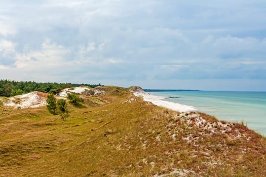 View from the observation tower at the Hohe Duene, near Pramort, Zingst, Germany