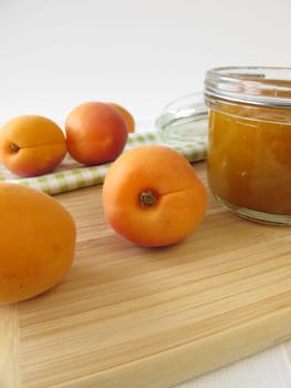 Homemade apricot jam