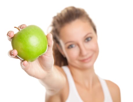 Woman on a heathy diet to keep that perfect body
