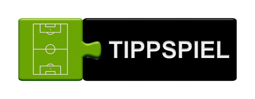 Puzzle button green grey: typing game