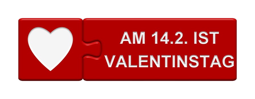 Puzzle Button: On Feb 14,Valentine's Day