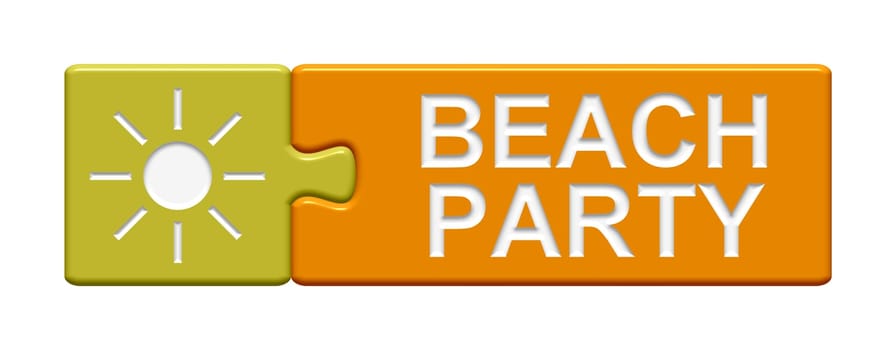 Puzzle Button: Beach Party