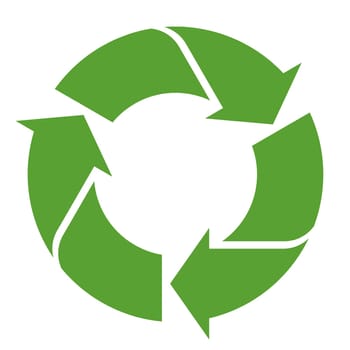Recycling sign green