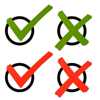 Choice - Cross and hook green/red