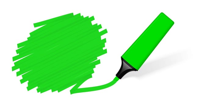 Highlighter with marker