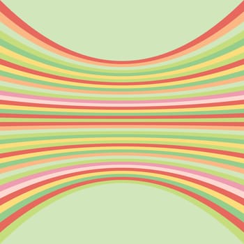Summer colors warped lines, seamless pattern, vector.