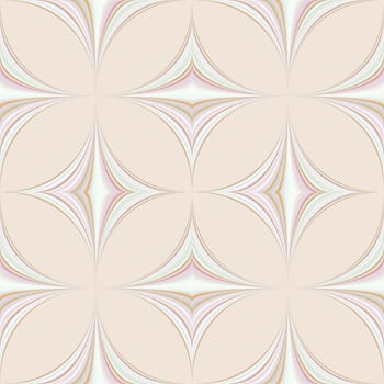 Decorative curved wallpaper pattern. a raster illustration.