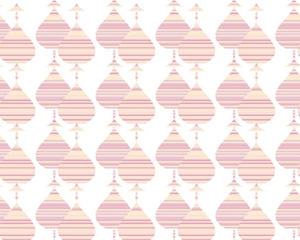 Decorative shapes wallpaper pattern. a vector illustration.