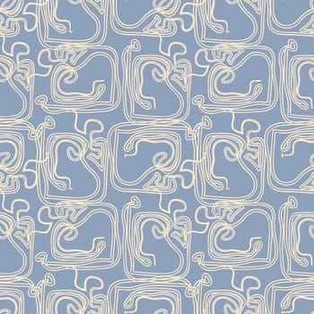Vector seamless psychedelic texture pattern. Endless background.