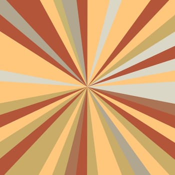Retro warm colors rays background, a vector illustration.