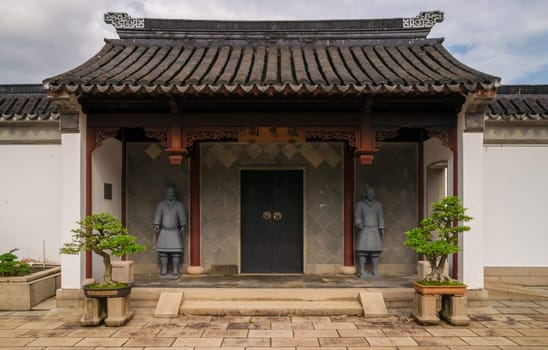 A traditional-style building in the Chinese Garden of Singapore