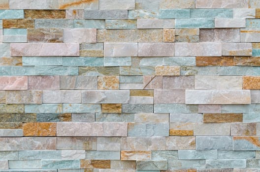 House wall renovated with thermal insulation and clad with a beautiful clinker stone.
