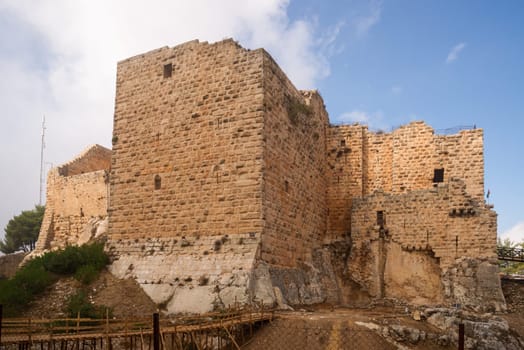 The ayyubid castle of Ajloun in northern Jordan, built in the 12th century.