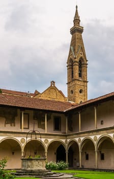 The courtyard of the old monastery Santa Maria Maddalena la Penitente in Florence