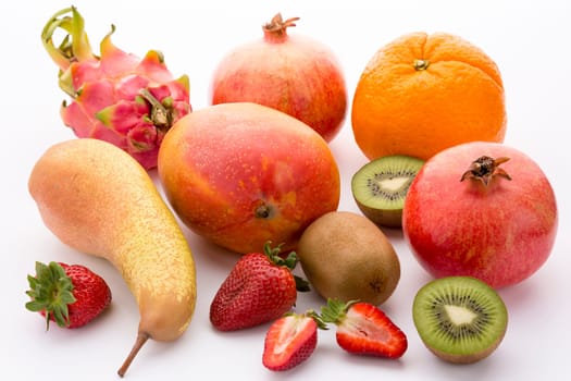Here is a diverse mix of mediterranean, tropical and exotic fruit