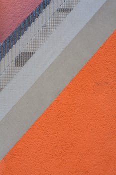 View of brick and plaster in a construction site