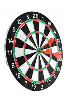 A close up shot of a Dart Board