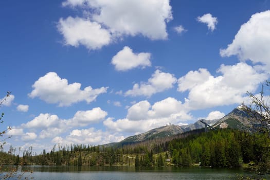 Lake in High Tatra mountains in Slovakia