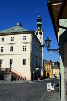 Square in Banska Stiavnica, Slovakia