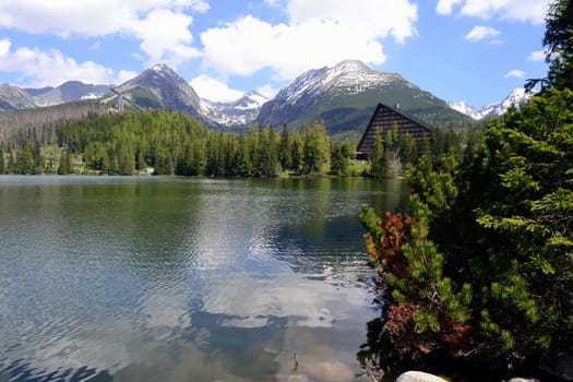 Lake in High Tatra mountains in Slovakia