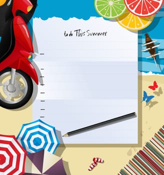 To do this summer list collage