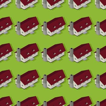 Seamless pattern design of a suburbia