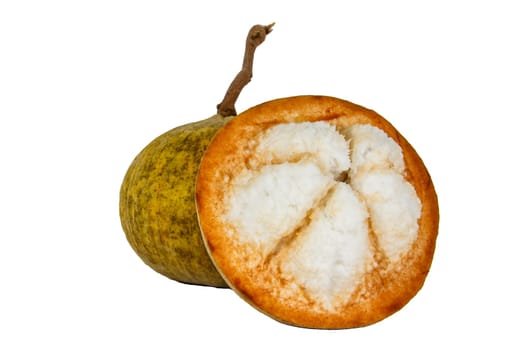 Santol fruit isolated on white background